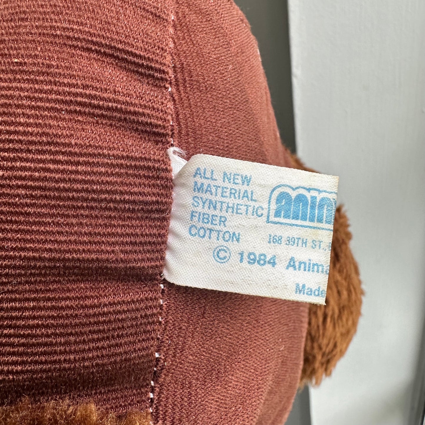 1984 Brown Bear Plush