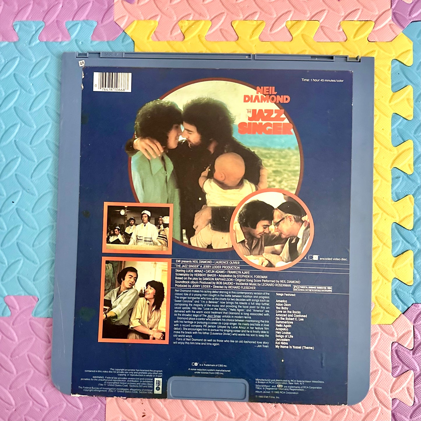 Neil Diamond “The Jazz Singer” CED RCA Video Disc