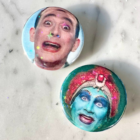 Pee Wee’s Playhouse Holographic Button Set