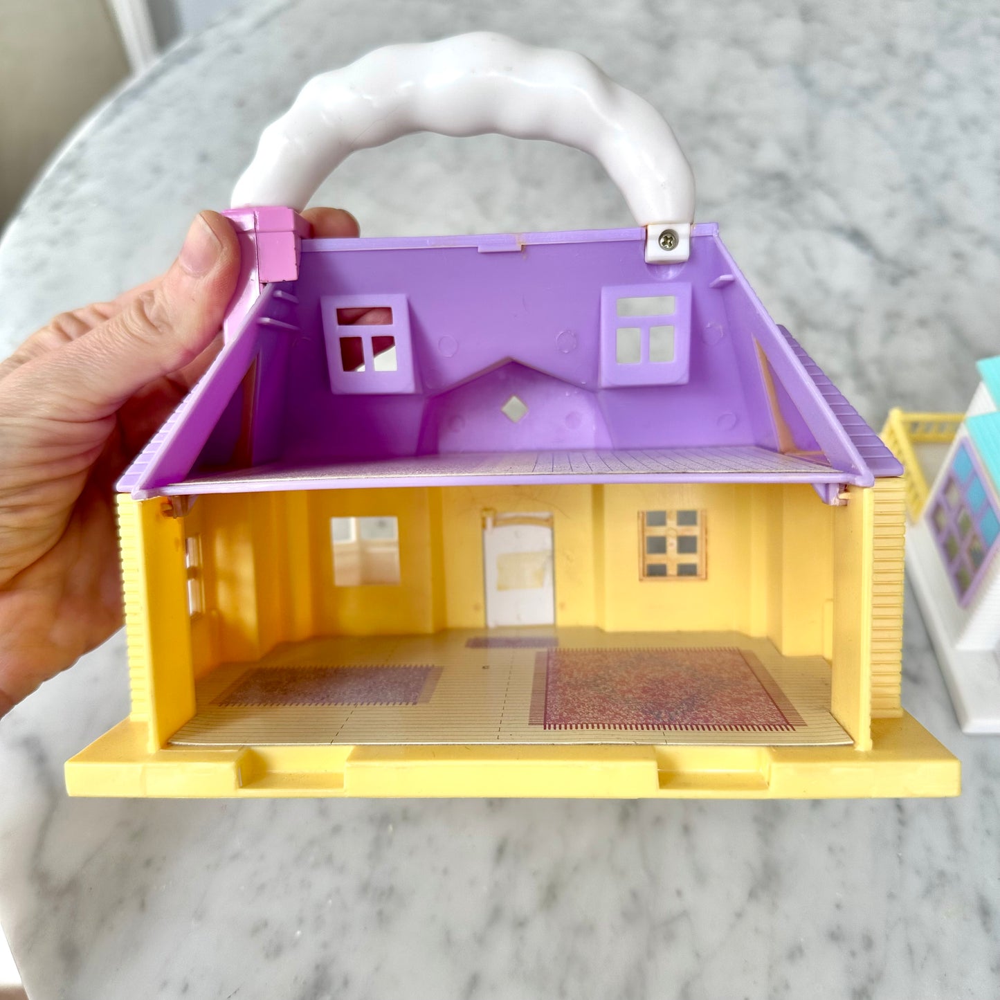 1990s Blue Box Tiny Dreams Carry-Along Mini Dollhouses