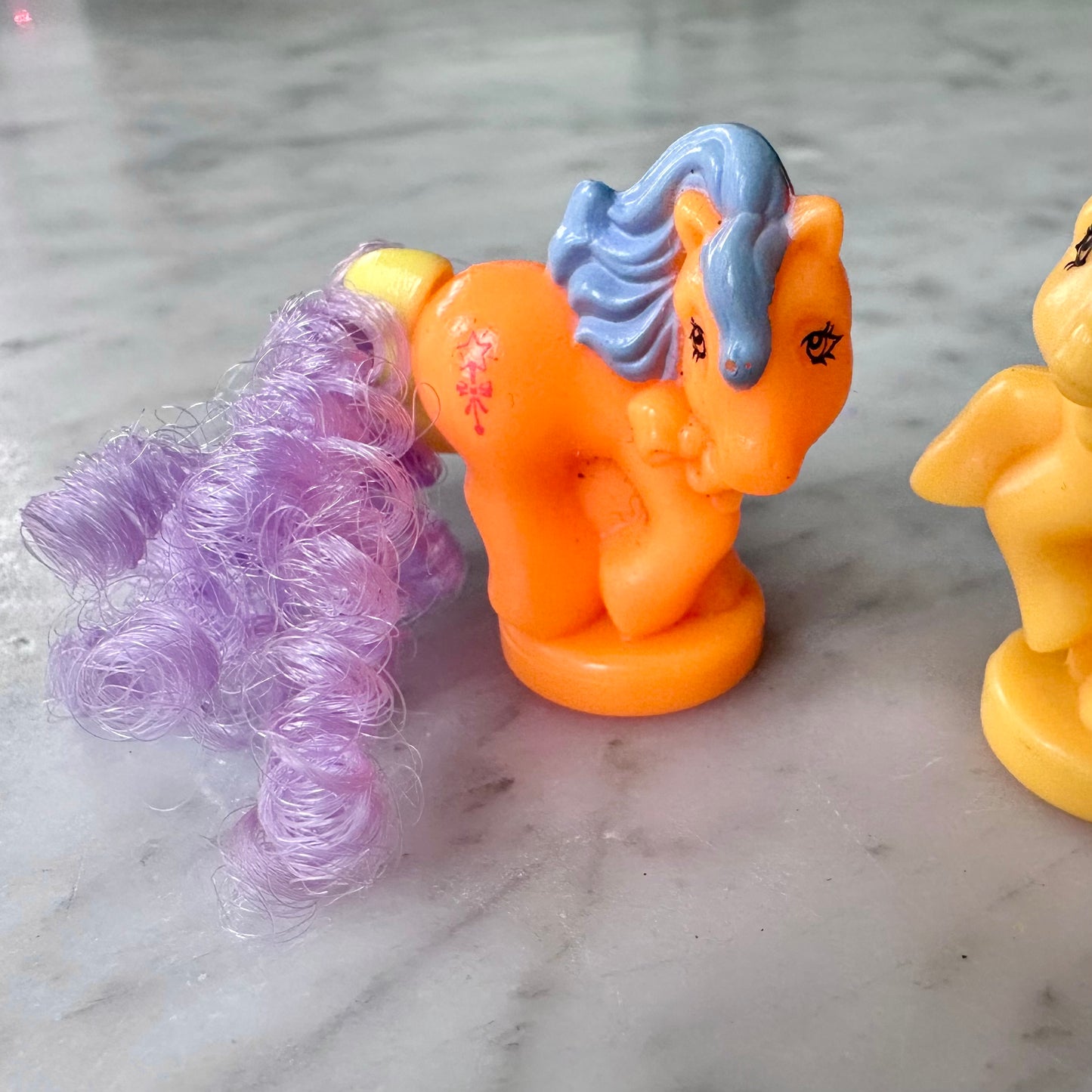 80’s G1 My Little Pony-Petite Ponies “Ponytail Ponies” set of 2
