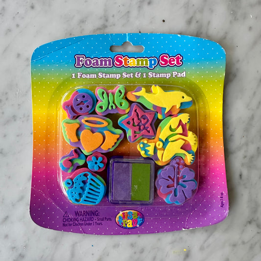 Vintage Lisa Frank Foam Stamp Set