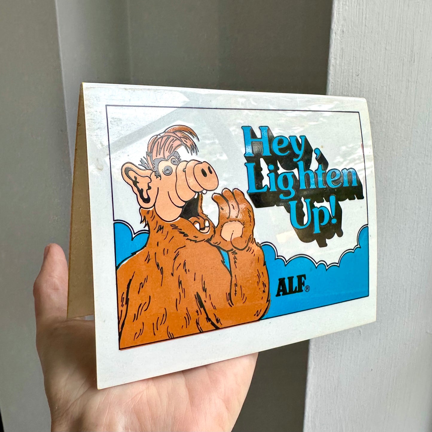 Vintage 1987 ALF “Hey,Lighten Up” Table Tent