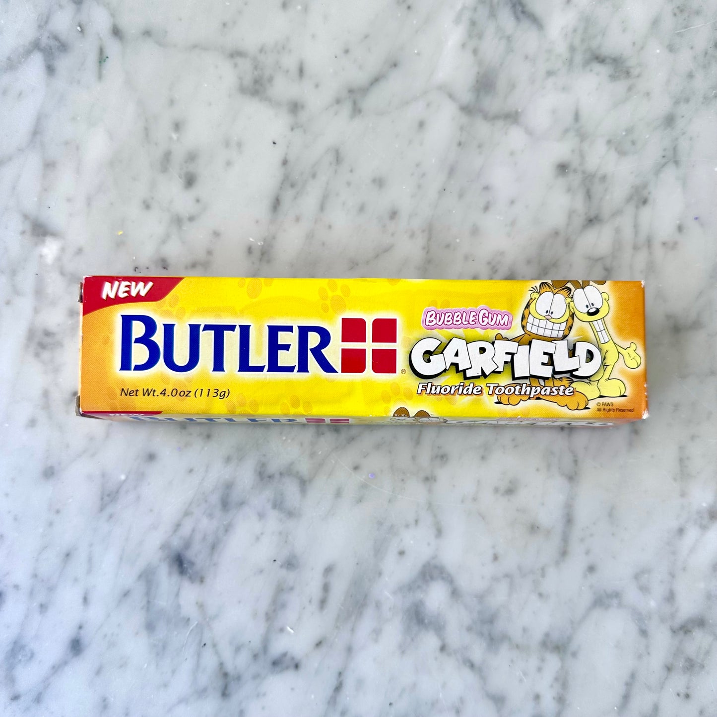 Vintage Butler Bubble Gum Garfield Toothpaste