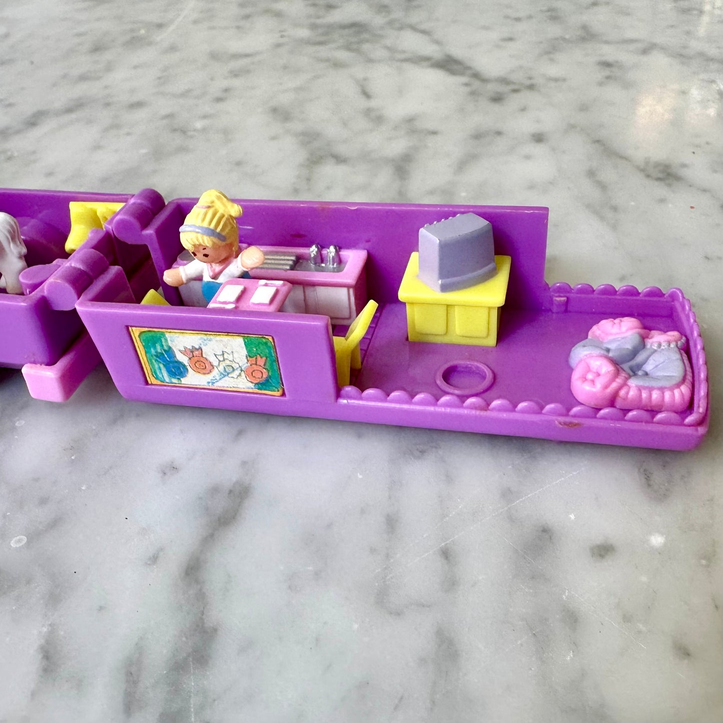 1994 Polly Pocket Stable on the Go Out n' About 100% Complete