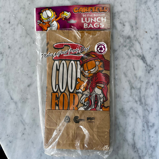 Vintage Garfield Paper Lunch Bags