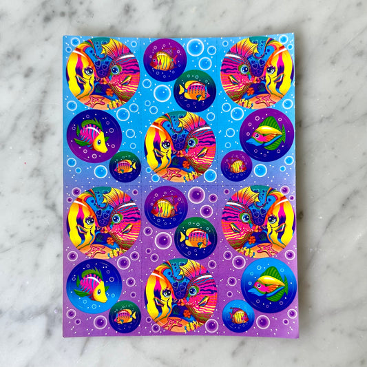 90’s Lisa Frank Fish Sticker Sheet