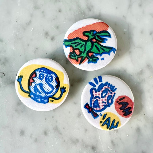 Pee Wee’s Playhouse Tattoo Button Set