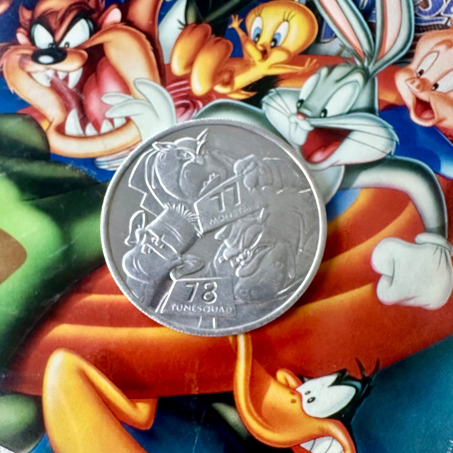 1997 Space Jam VHS with Promos and Coin