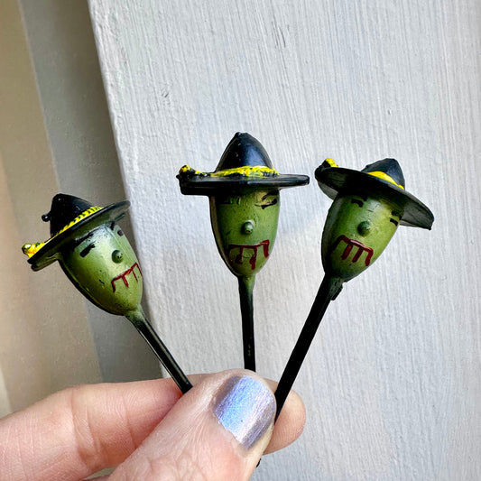 Vintage Witch Cupcake Toppers