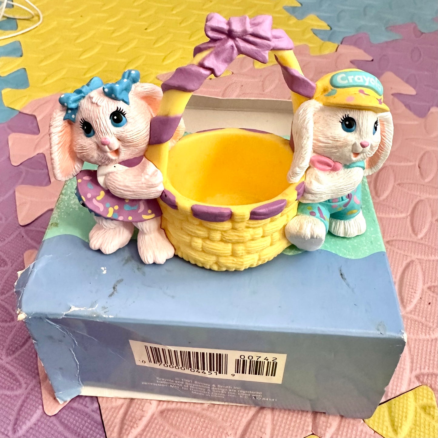 1991 Hallmark Crayola Bunny Figurine