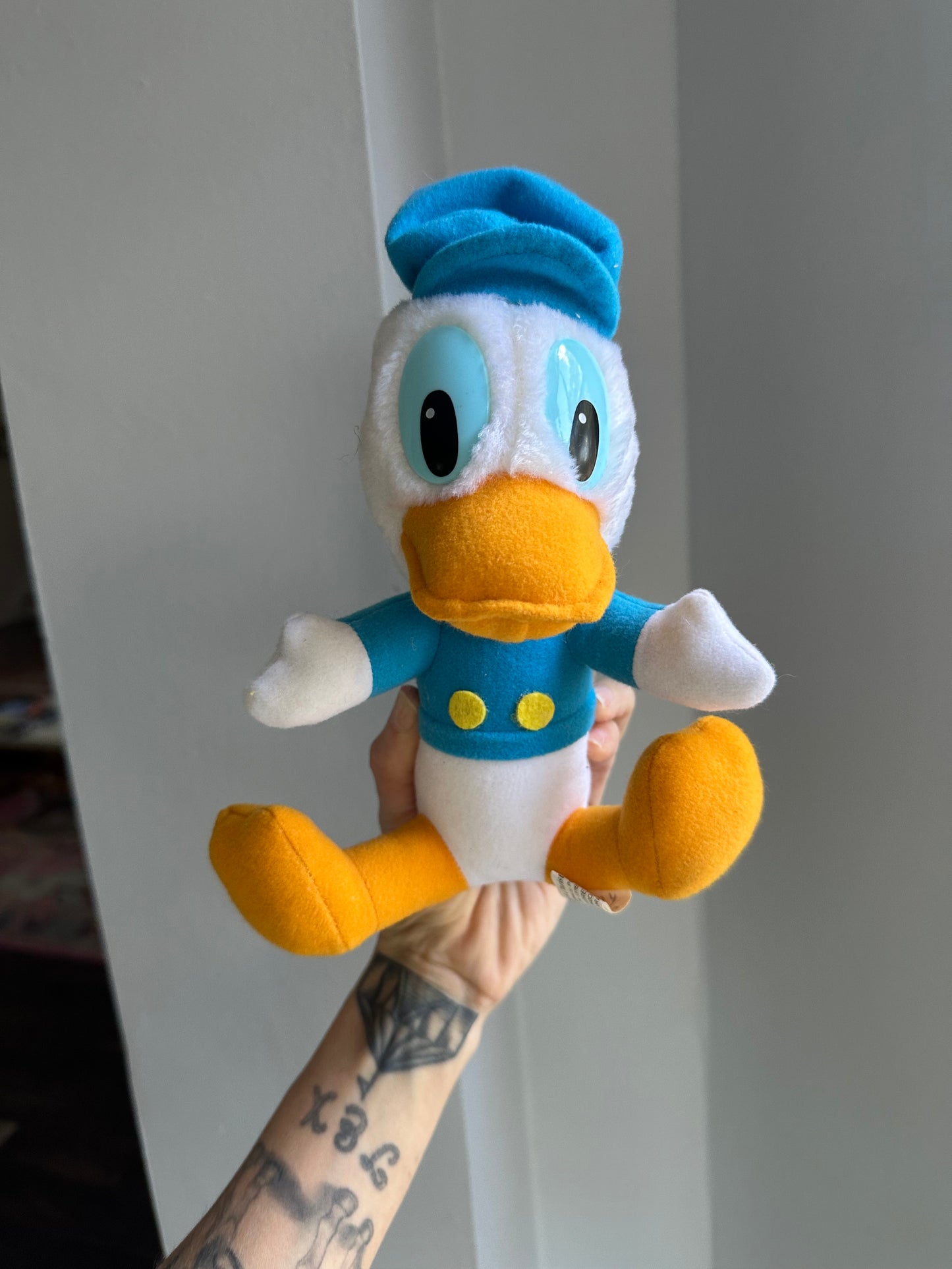 1983 Mickey’s Christmas Carol Donald Duck Plush
7” tall