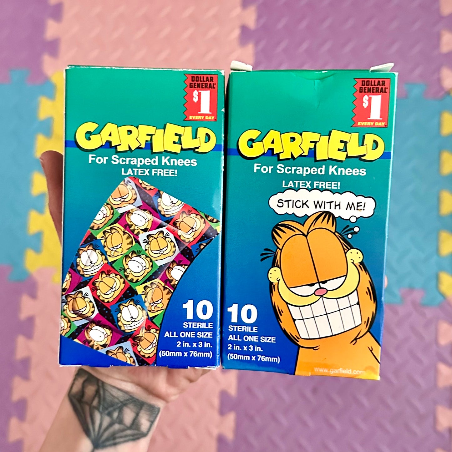 2 Vintage Unopened Boxes of Garfield Bandages