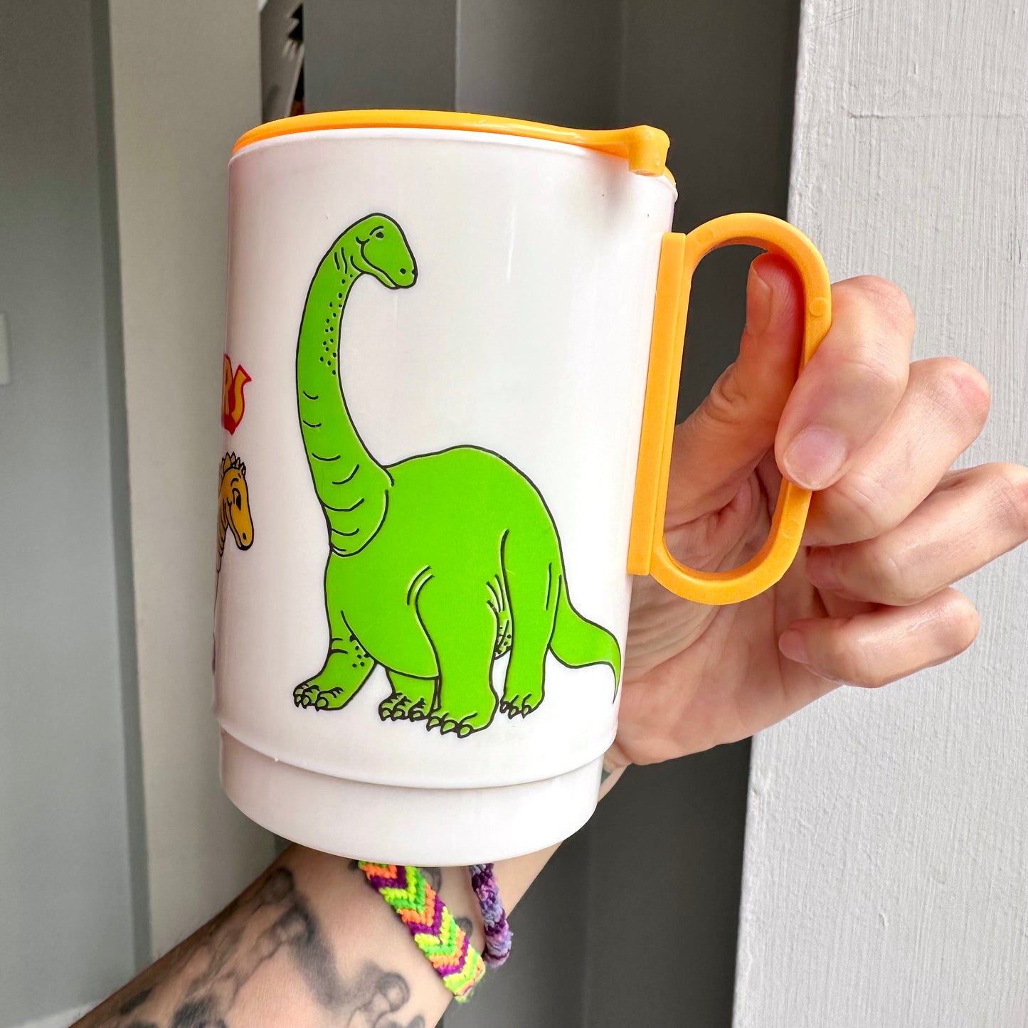 1990 Chef Boyardee Dinosaurs Promotional Mug