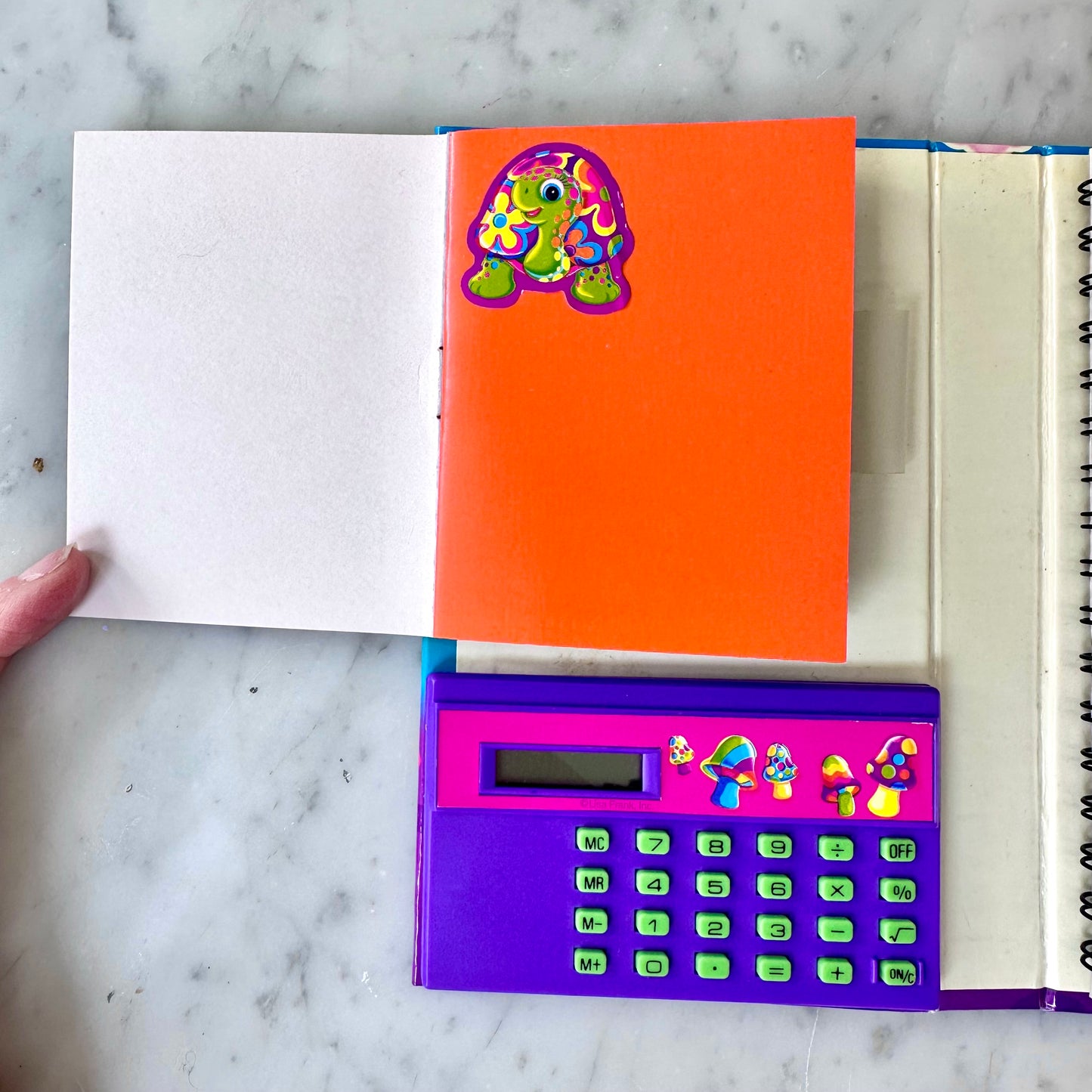 Vintage Lisa Frank Peekaboo Turtle Planner