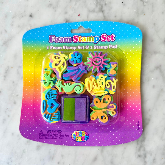 Vintage Lisa Frank Foam Stamp Set