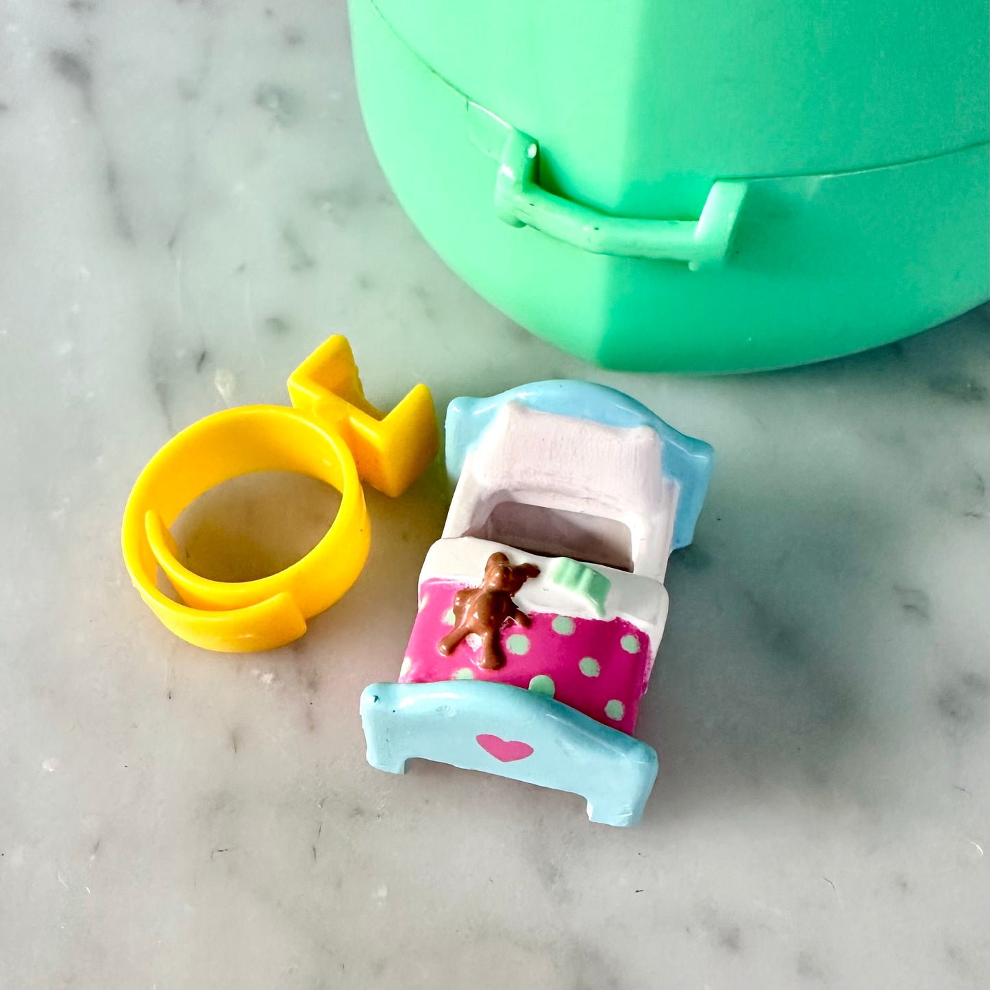 1991 Polly Pocket Midge’s Bedtime Ring and Compact