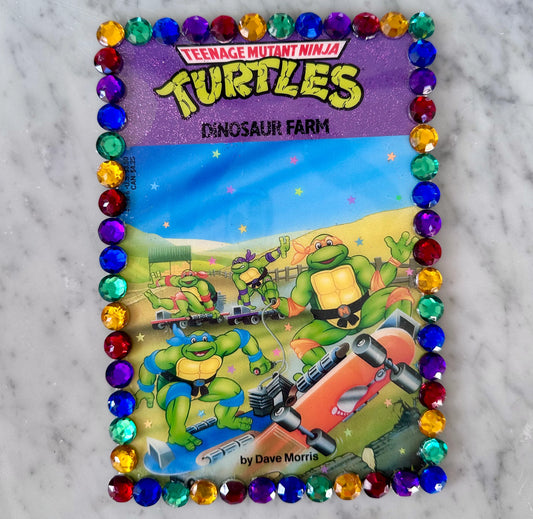 Vintage 80’s Teenage Mutant Ninja Turtles Book Cover Resin Wall Art