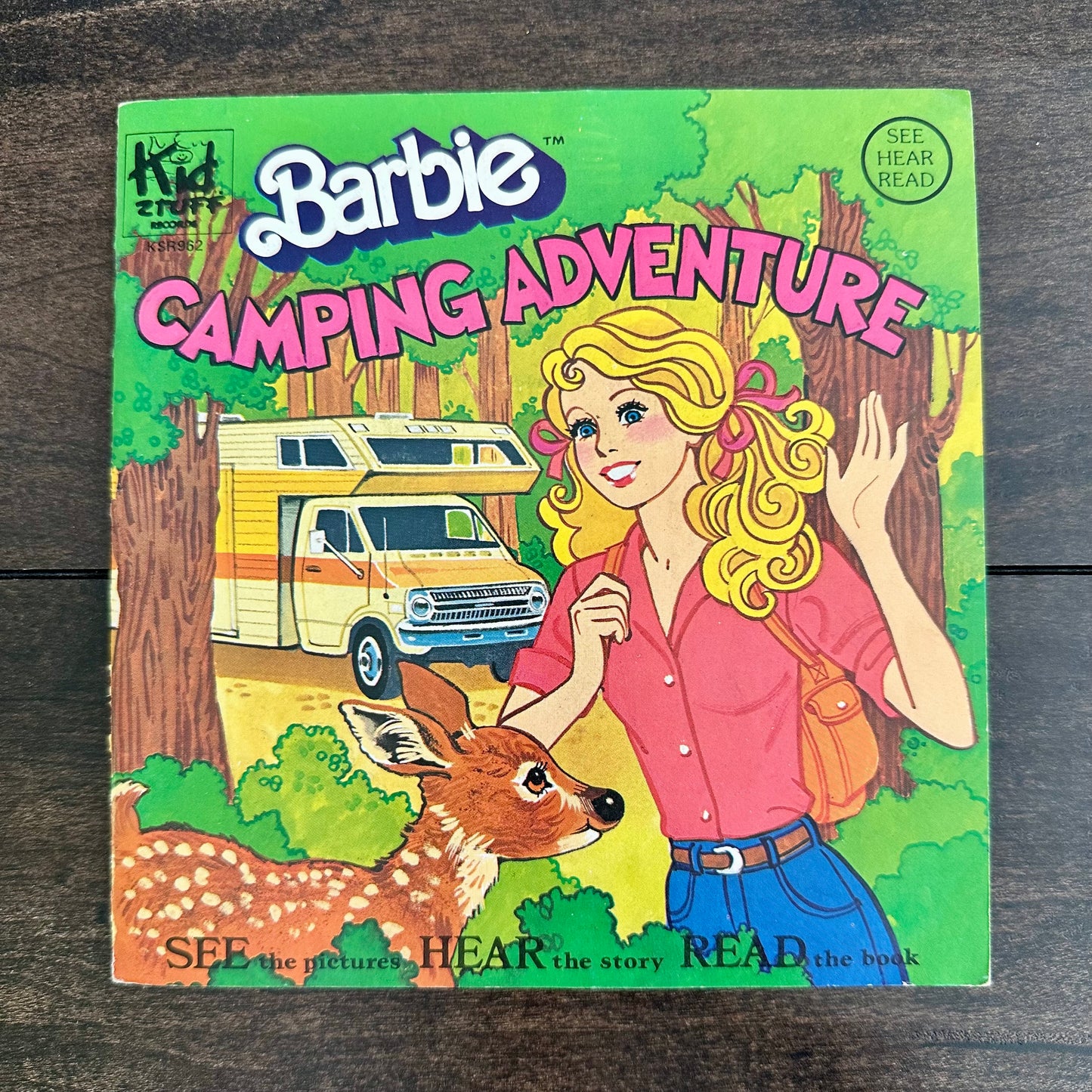 1981 Barbie Camping Adventure Book and Record