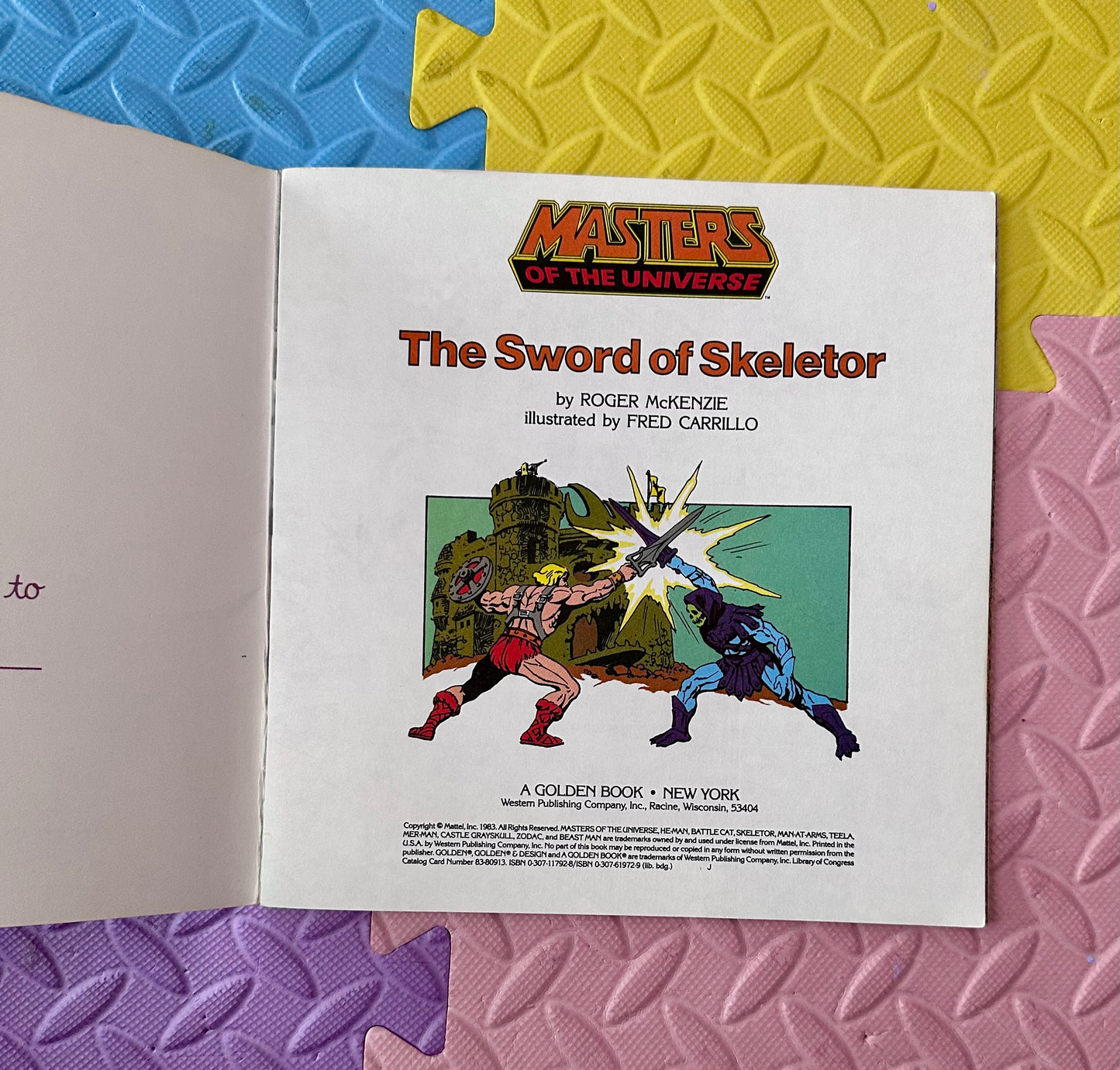 1983 Masters of the Universe-The Sword of Skeletor Book