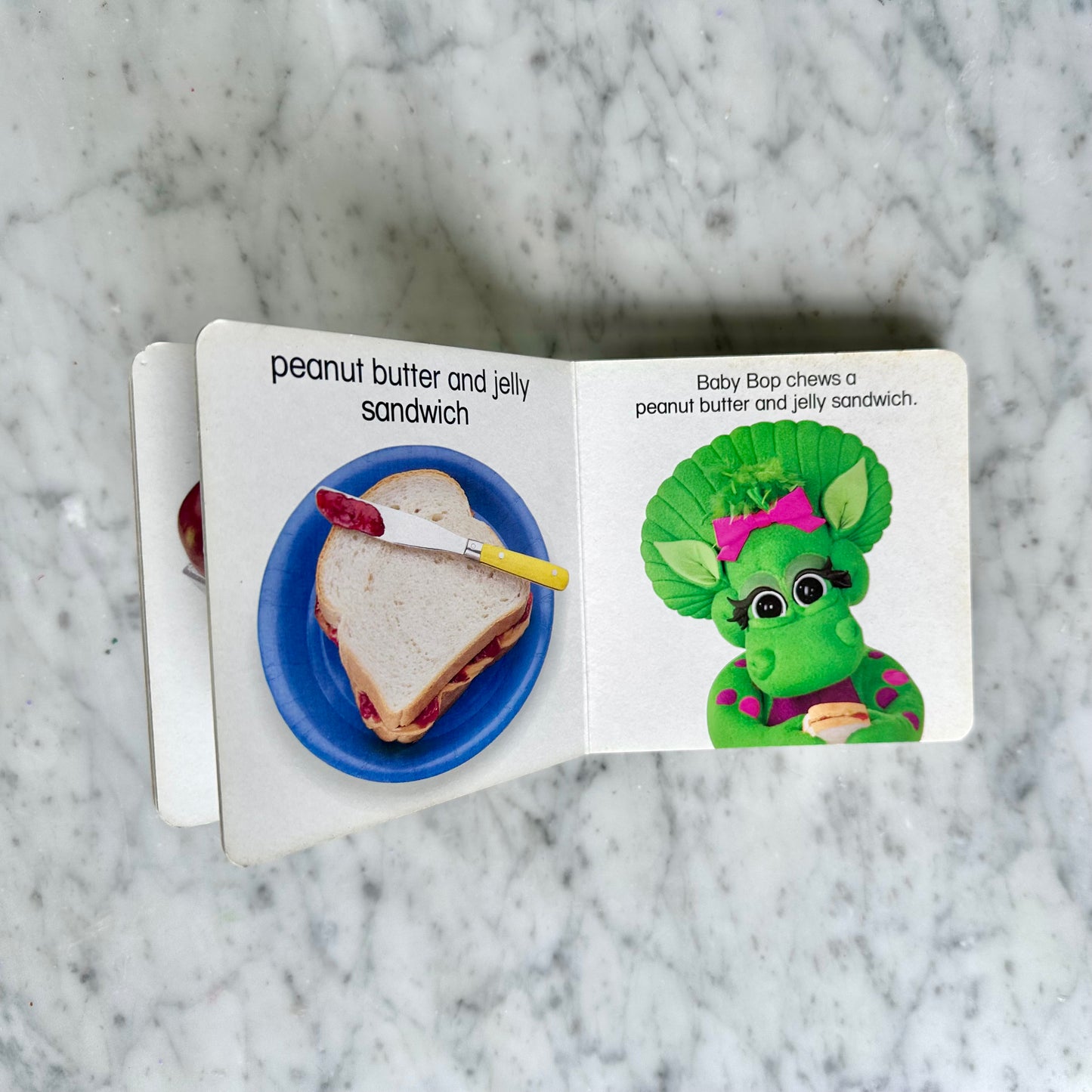 1994 Baby Bop’s Foods Board Book