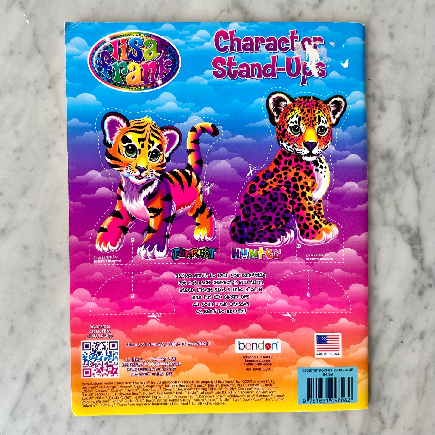 Lisa Frank Color and Trace Book