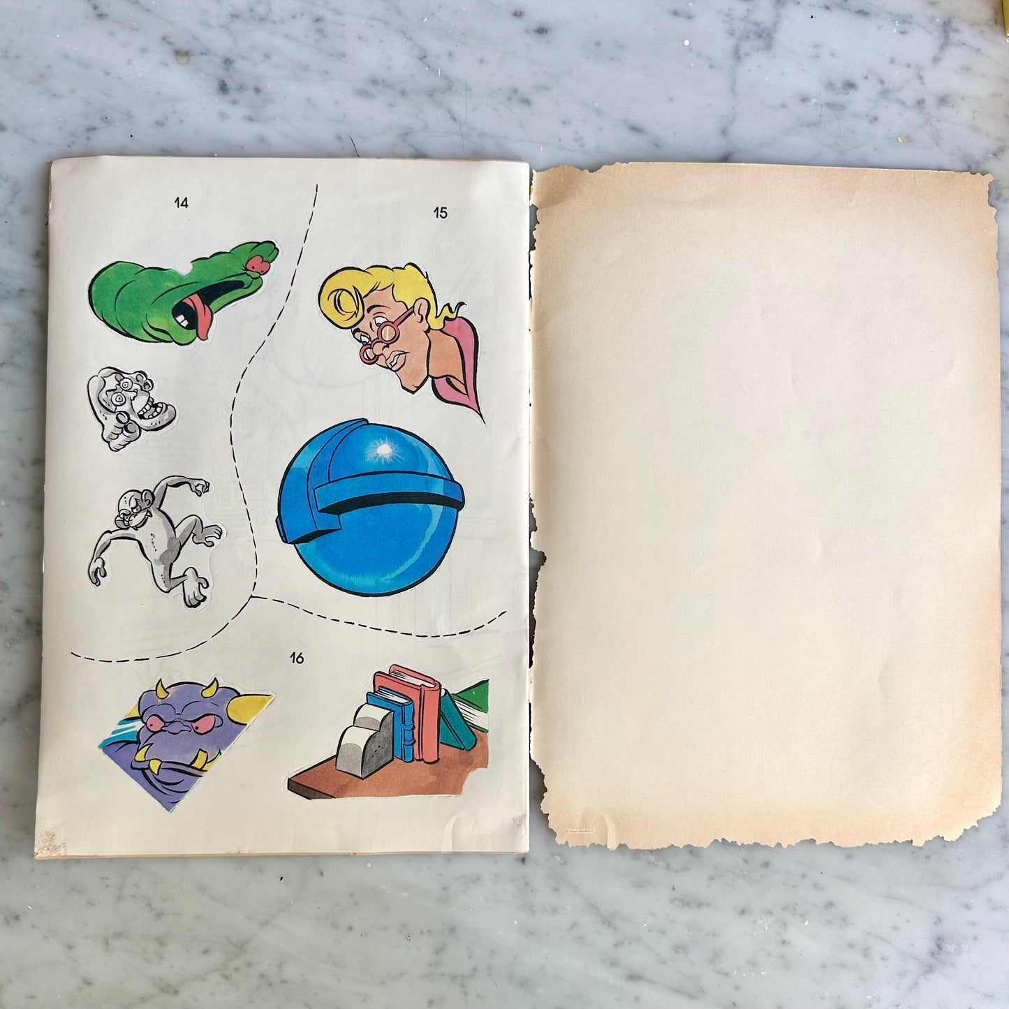 1990 The Real Ghostbusters Sticker Fun Book