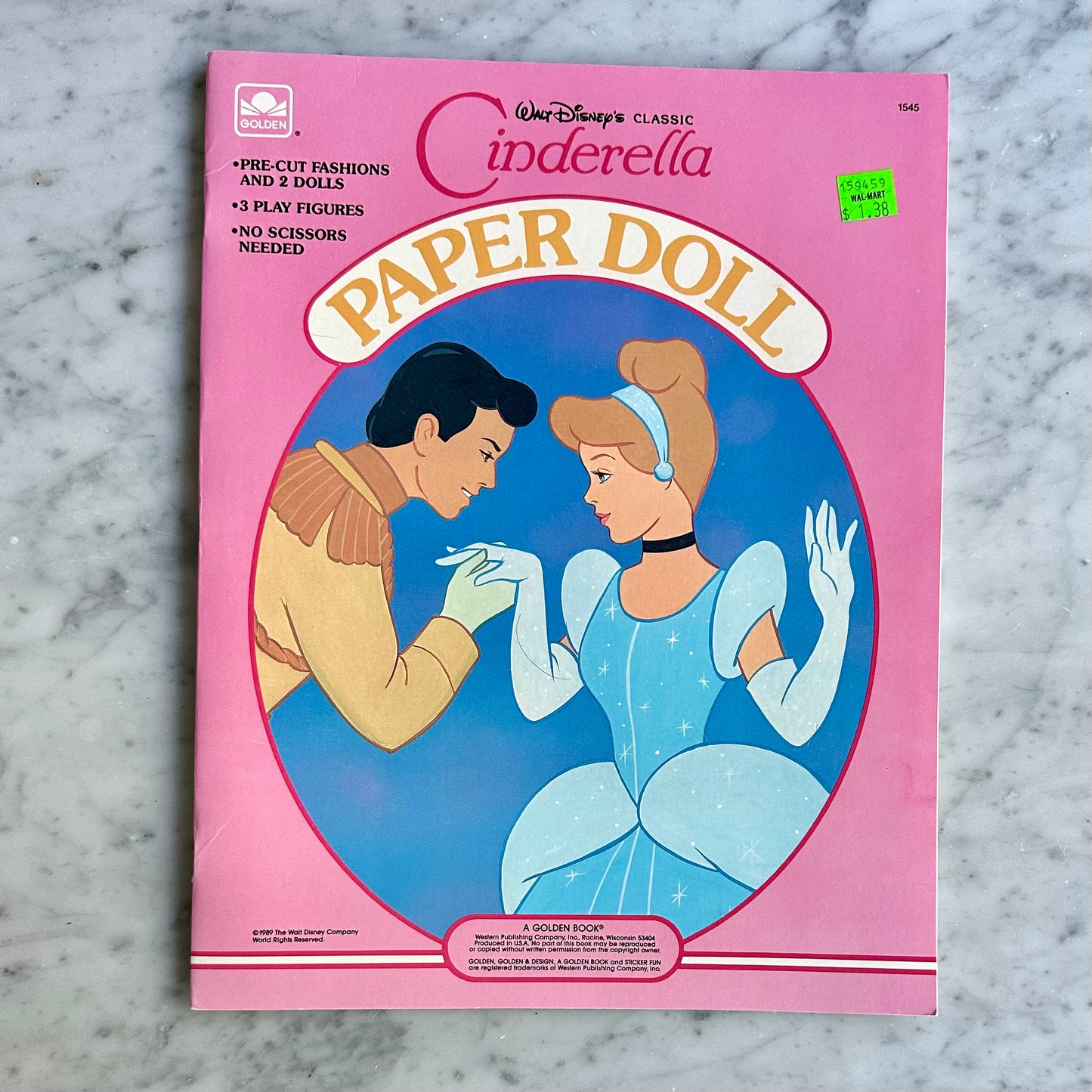 1989 Disney Cinderella Paper Doll Book