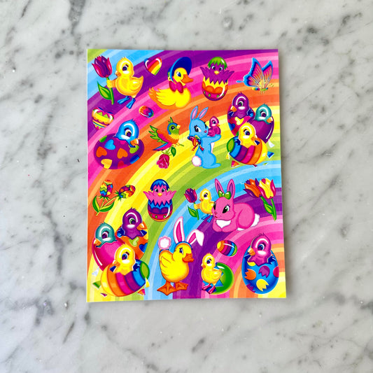 1990’s Lisa Frank Easter Sticker Sheet