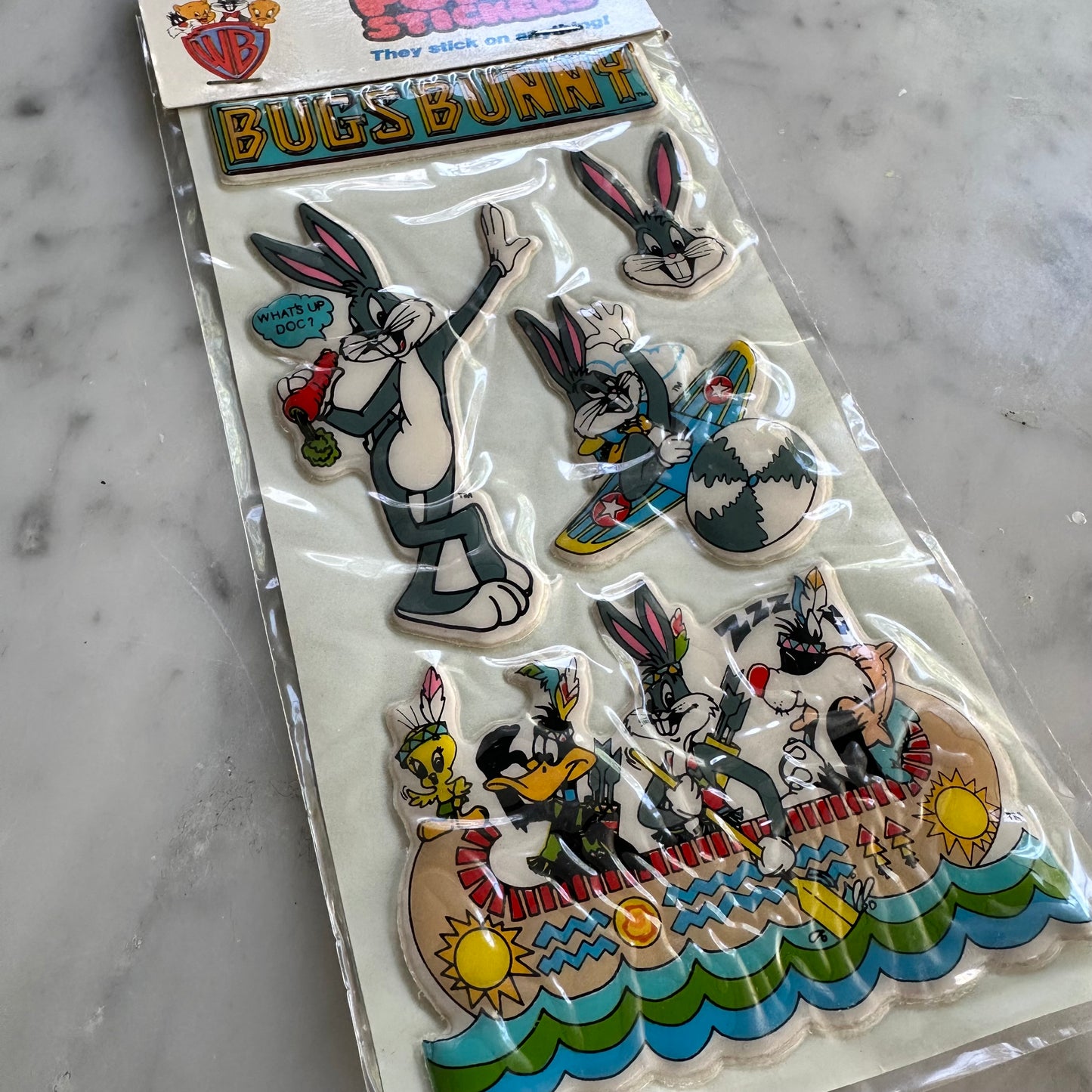 Vintage Bugs Bunny Puffy Stickers