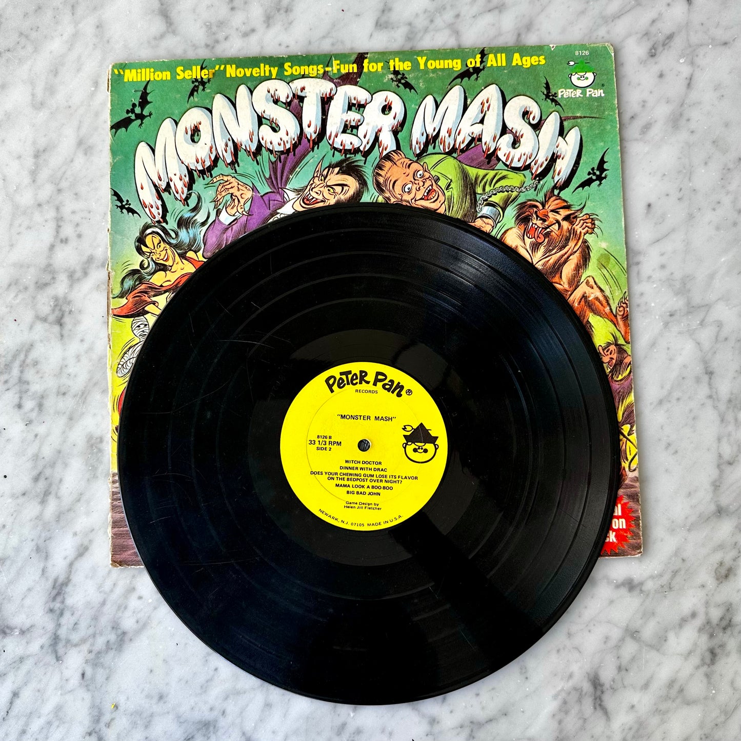 1977 Monster Mash Album DAMAGED