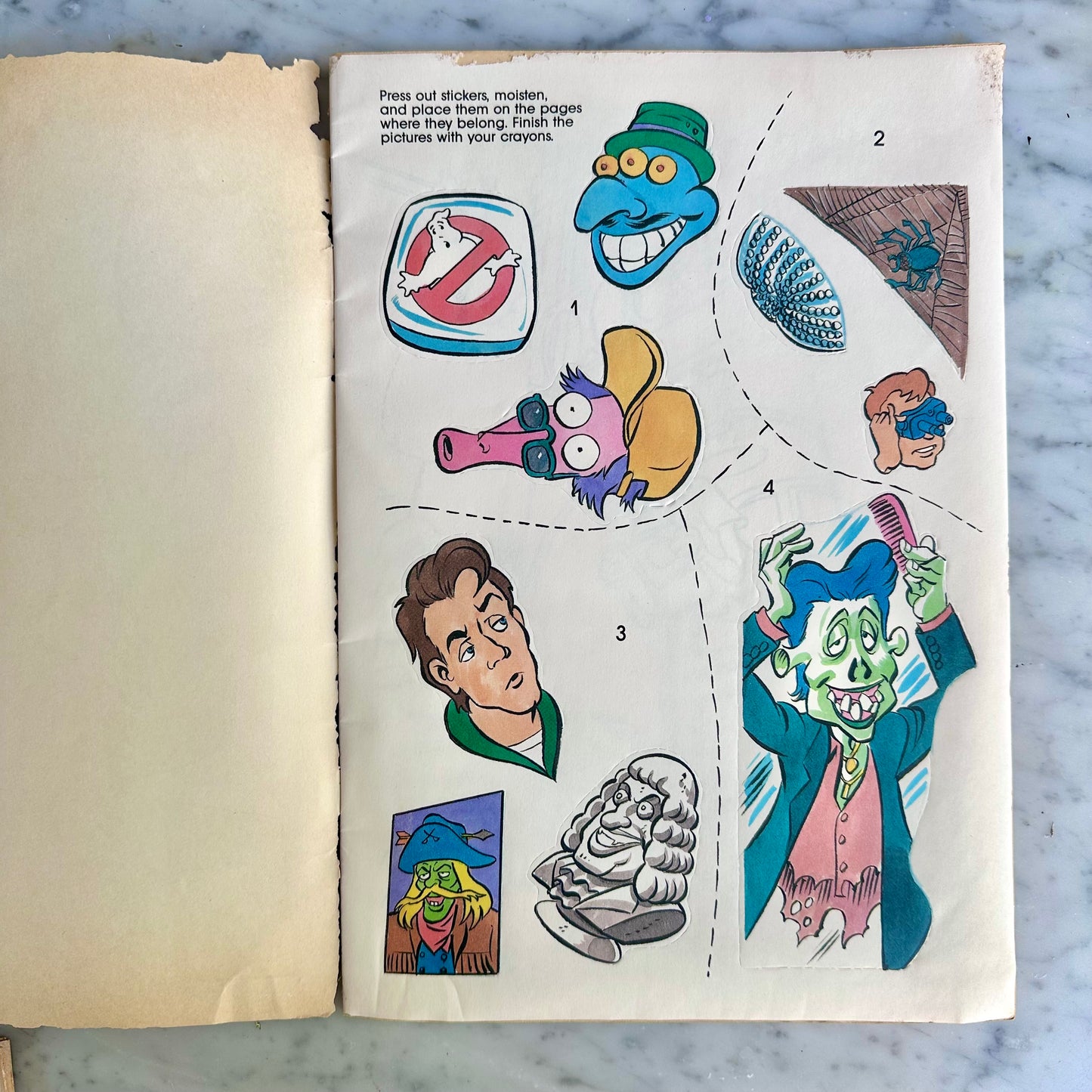 1990 The Real Ghostbusters Sticker Fun Book