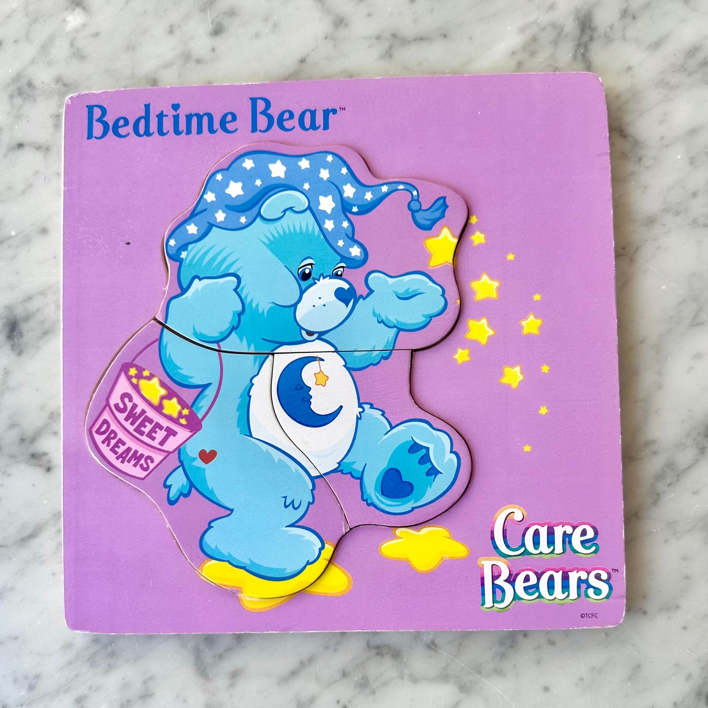 Vintage Care Bears “Bedtime Bear” Wooden Puzzle