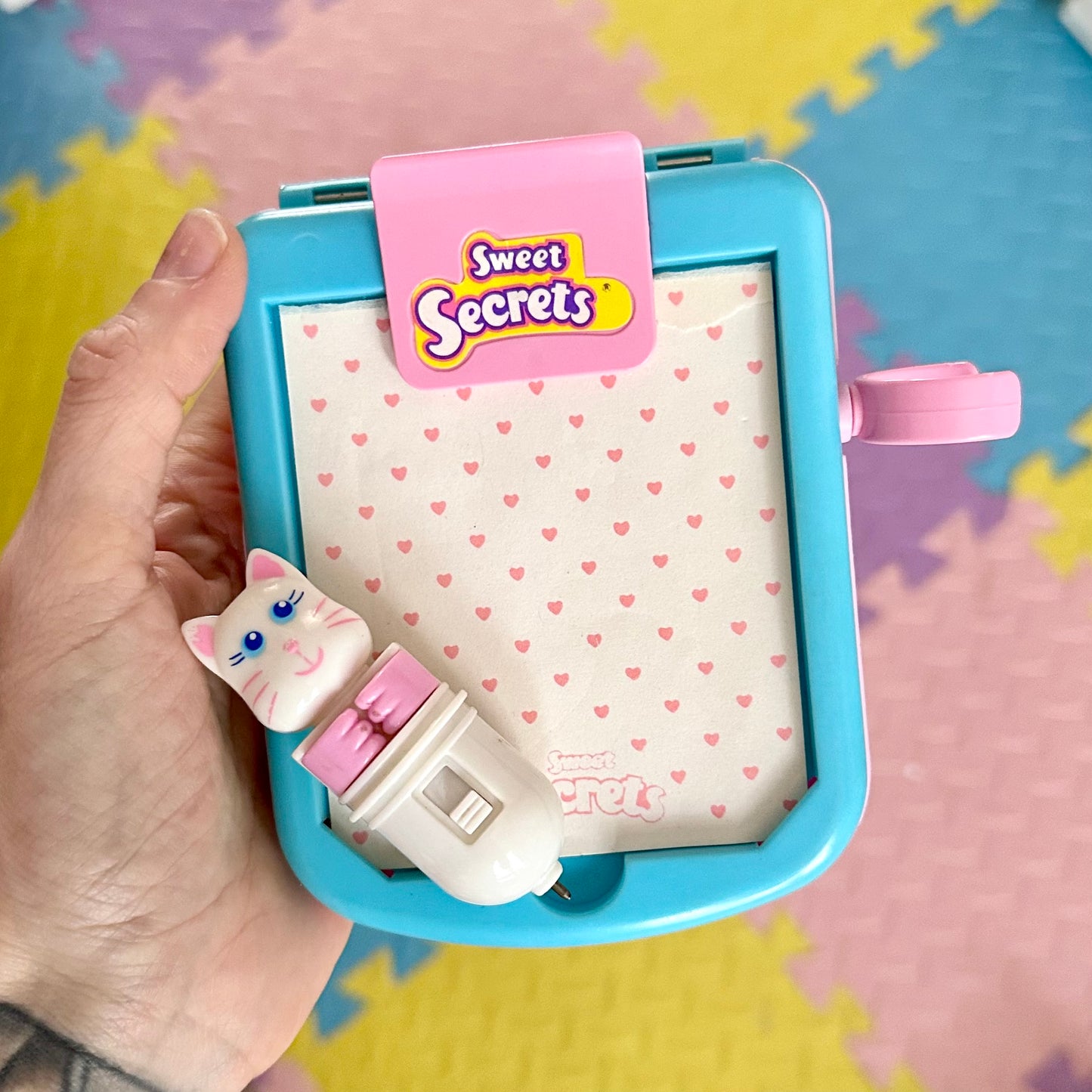 1984 Galoob Sweet Secrets Pens N Friends Let’s Write Kitty Doll Playset