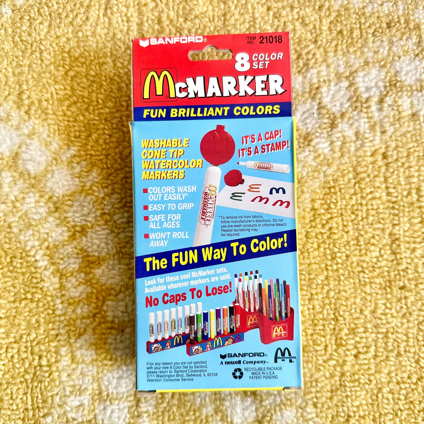 1994 McMarkers Watercolor Markers with Stamp Caps