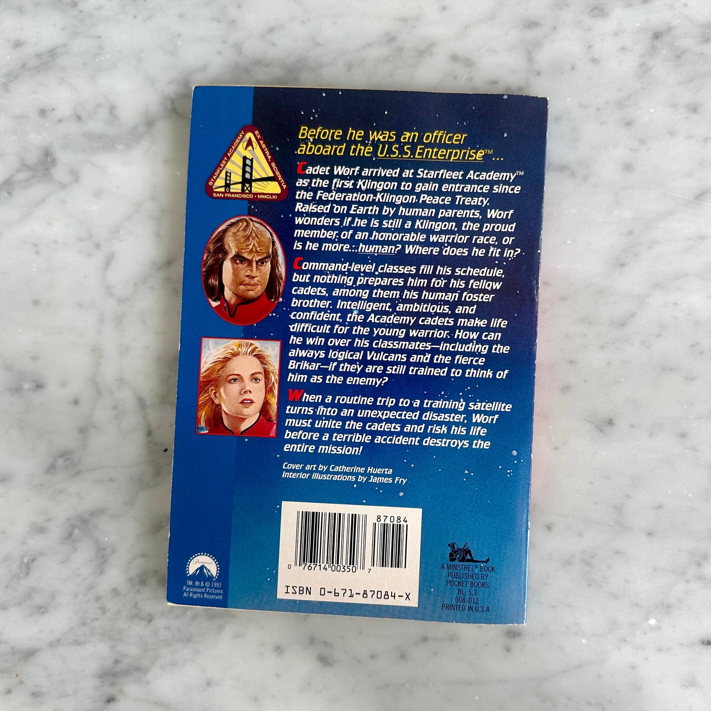 1993 Star Trek The Next Generation Starfleet Academy Worf’s First Adventure