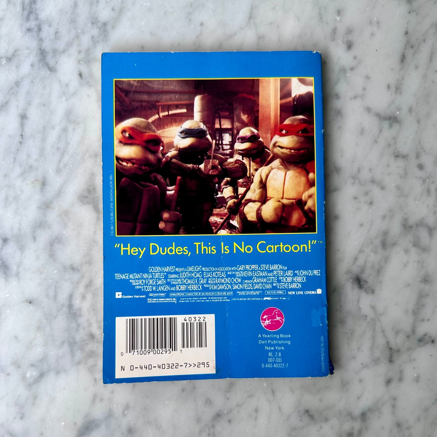1990 TMNT “Lean, Green, and On The Screen” Book
