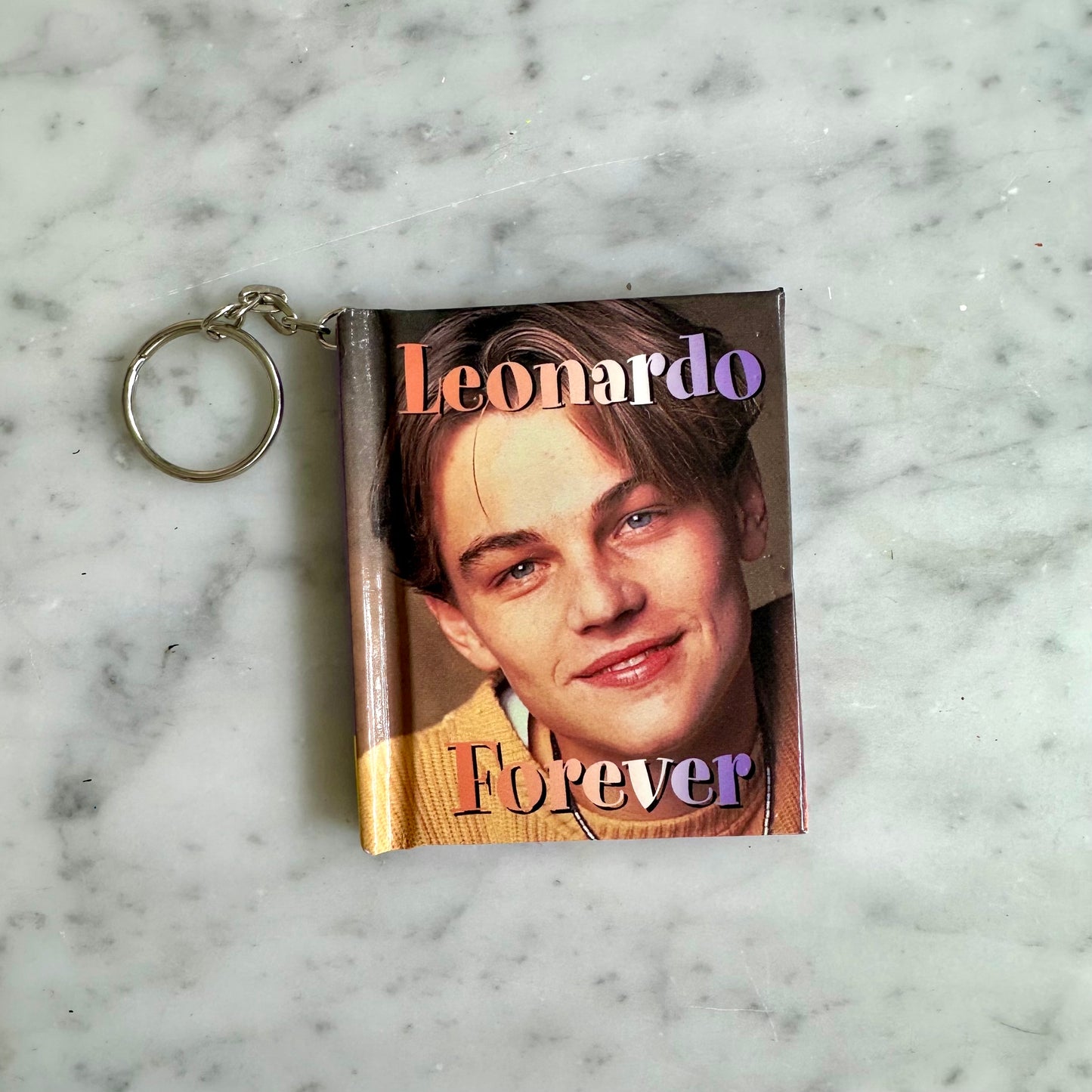 90’s Leonardo Forever Book Keychain
