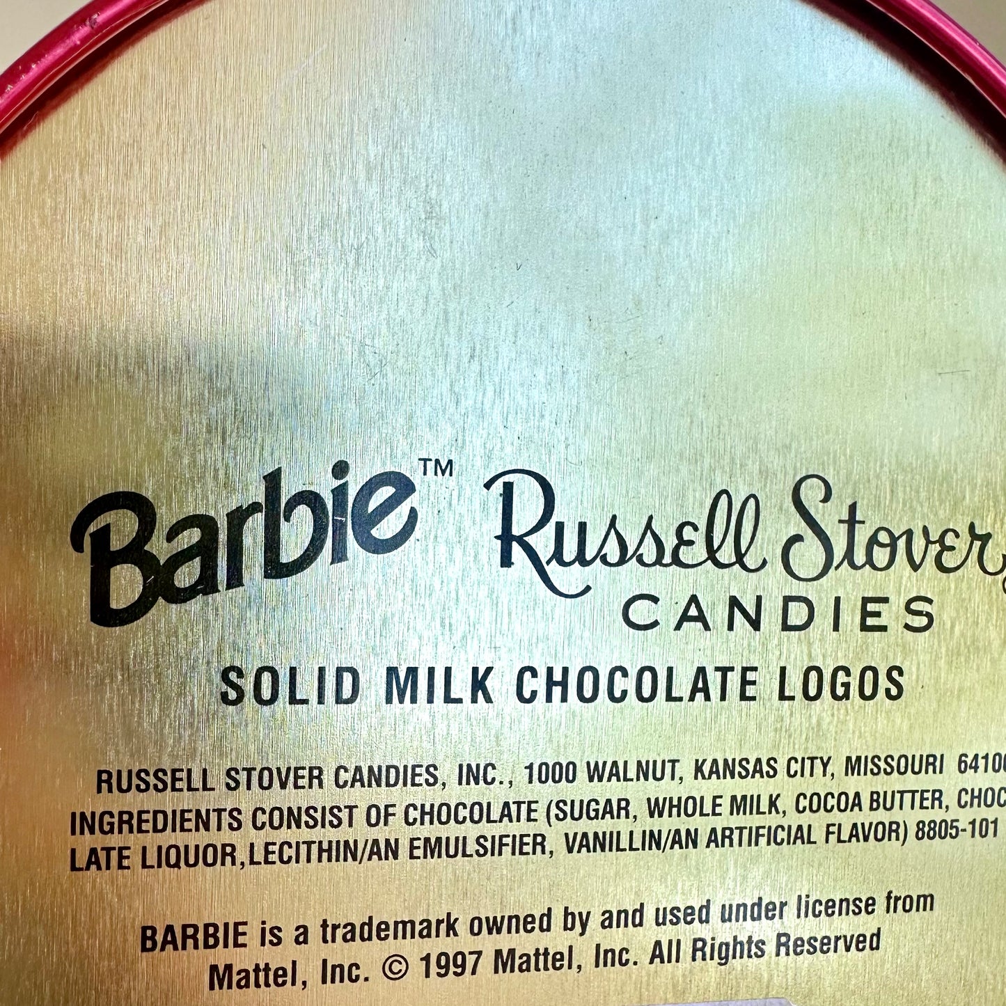 1997 Barbie Russell Stover Candies Collectible Tin
