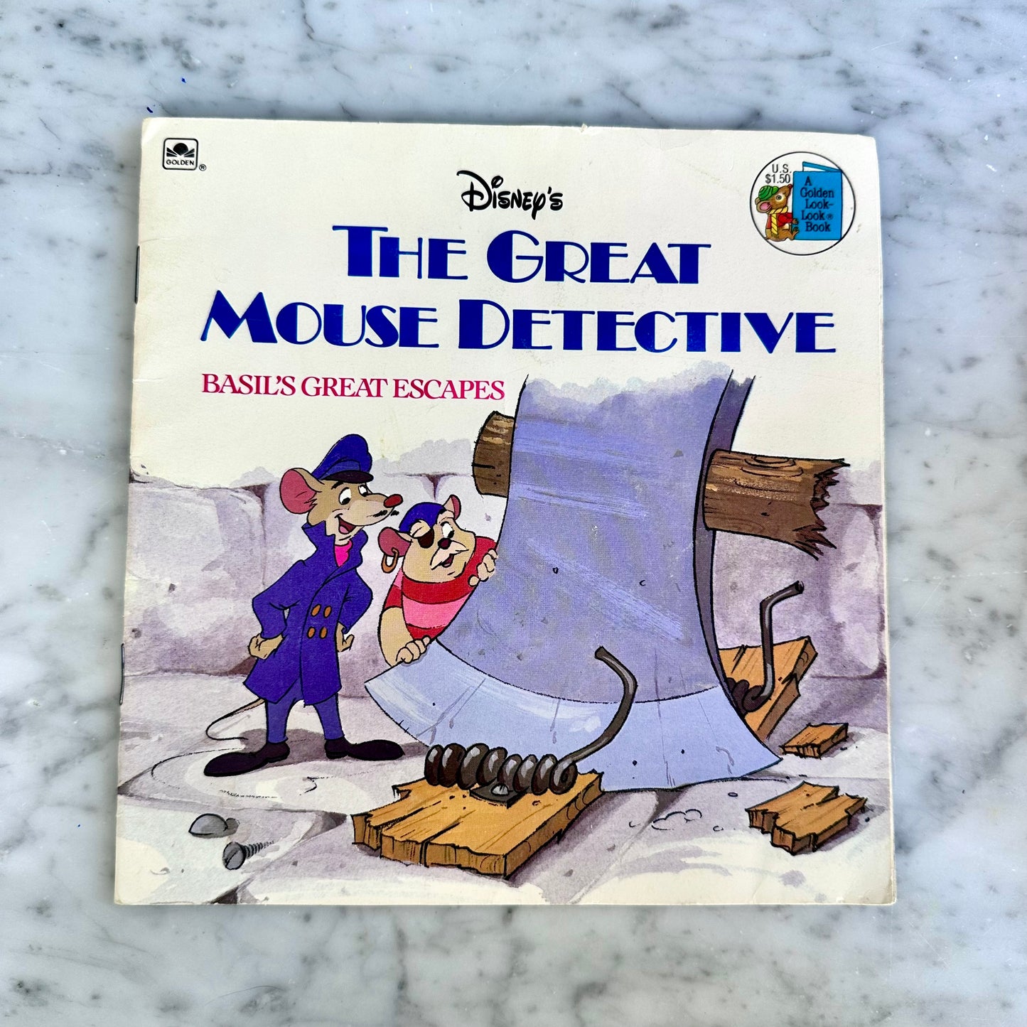 Vintage The Great Mouse Detective Book