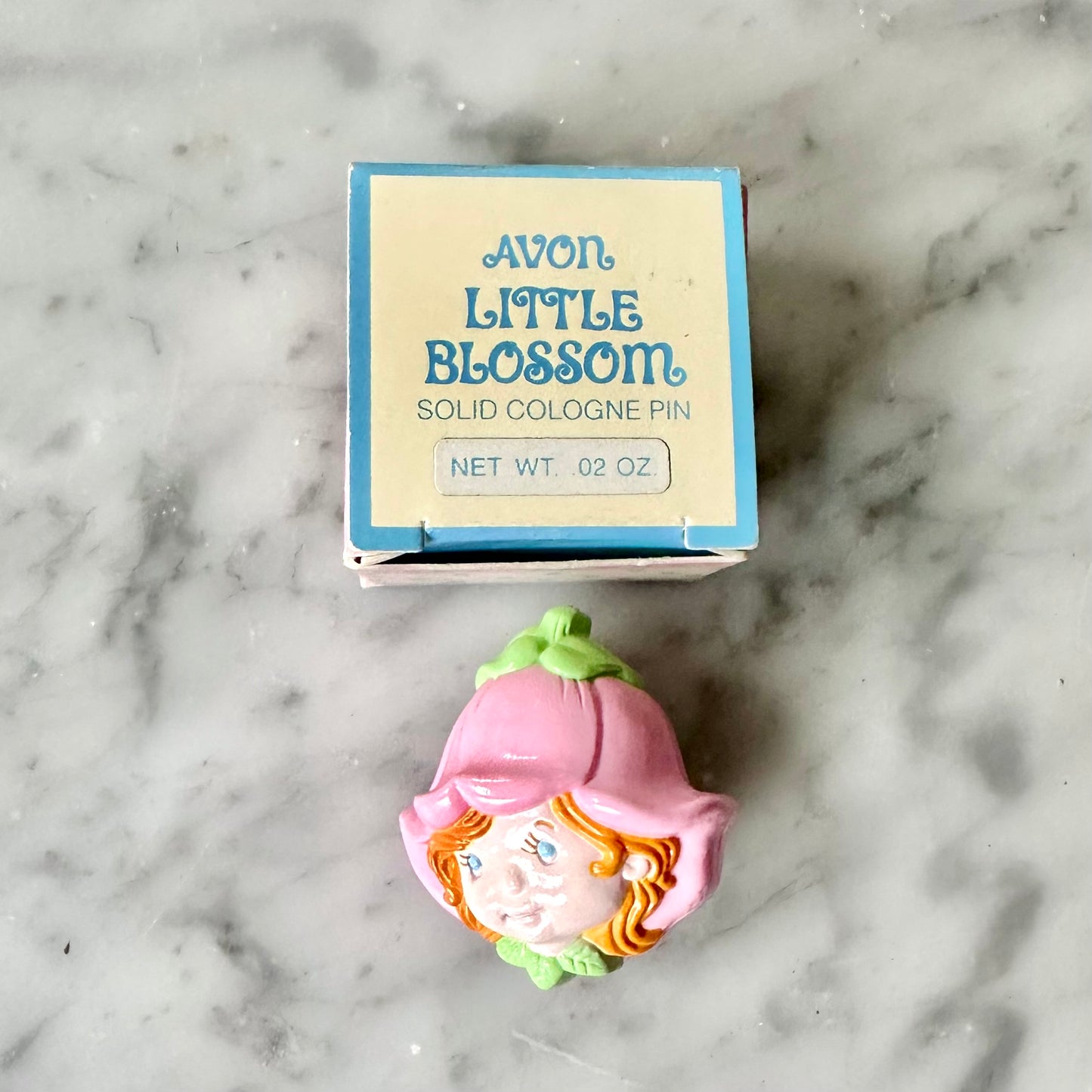 1983 Avon Little Blossom Solid Cologne Brooch