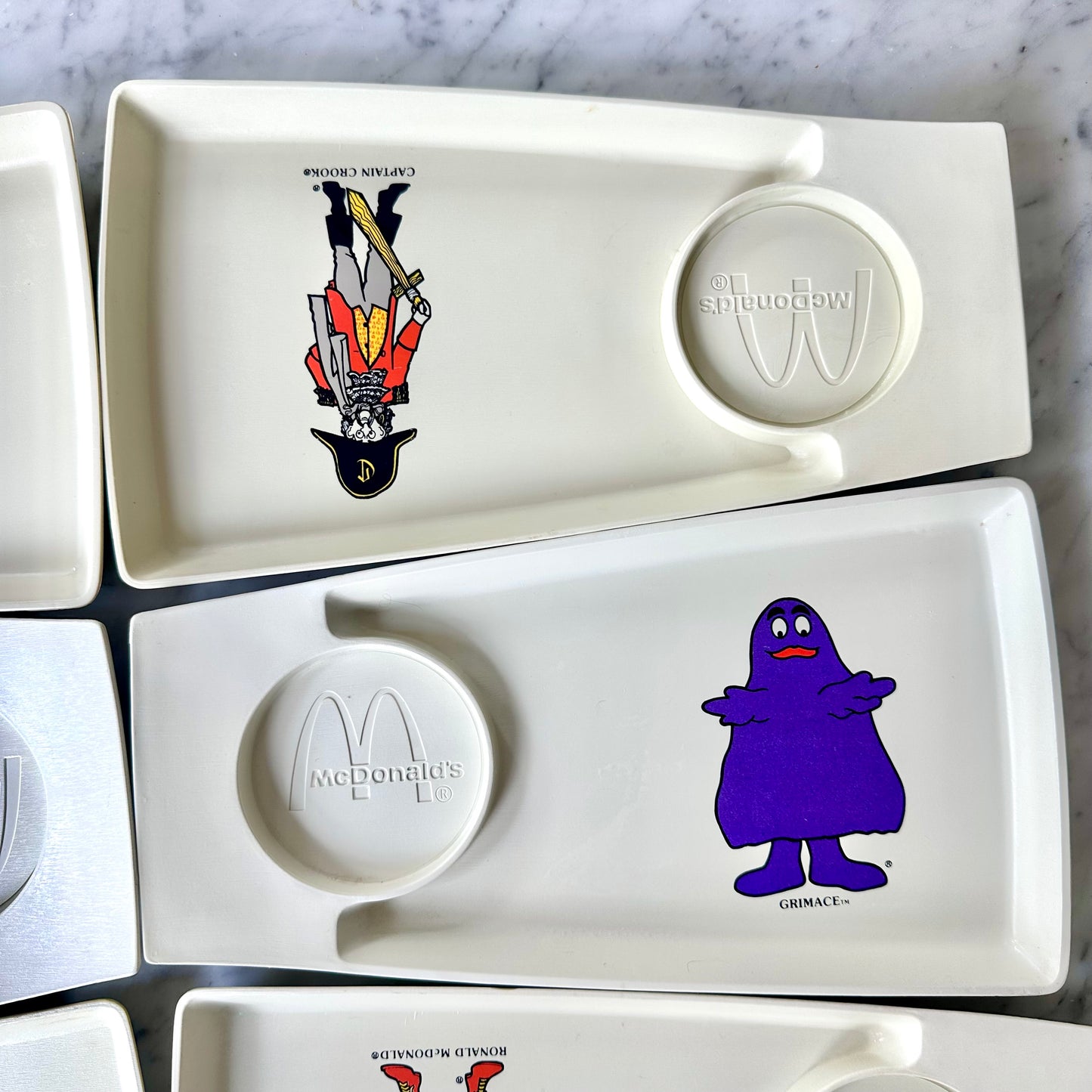 1970’s McDonald’s Happy Meal Kid Trays, Set of 6