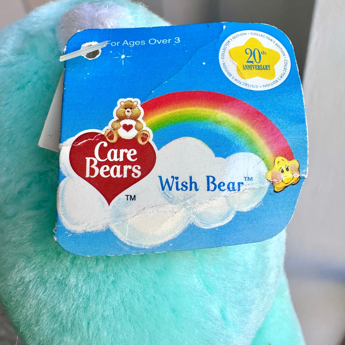 2002 Care Bears Hug & Kiss Wish Bear