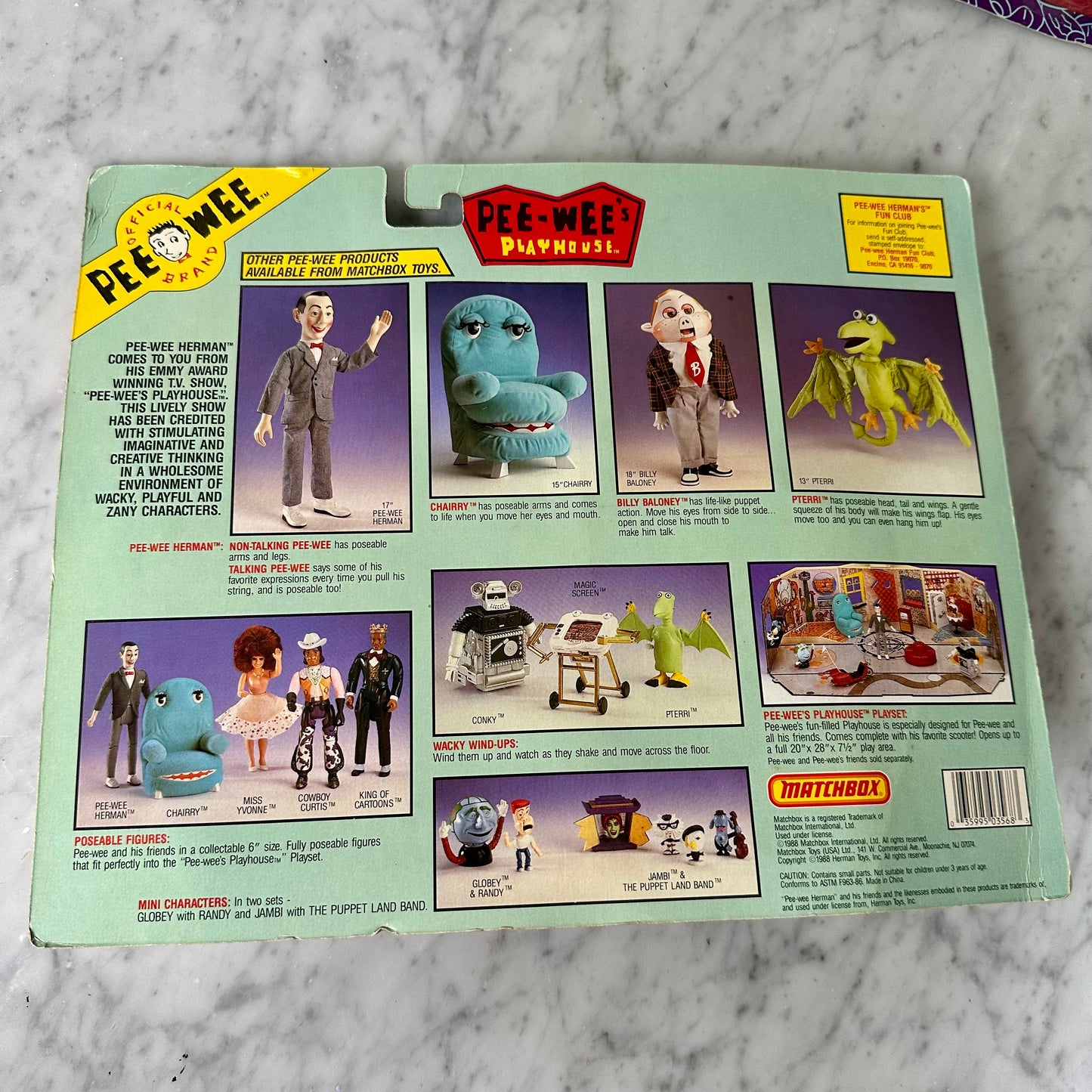 1988 Pee-Wee Herman with Scooter and Helmet Figure