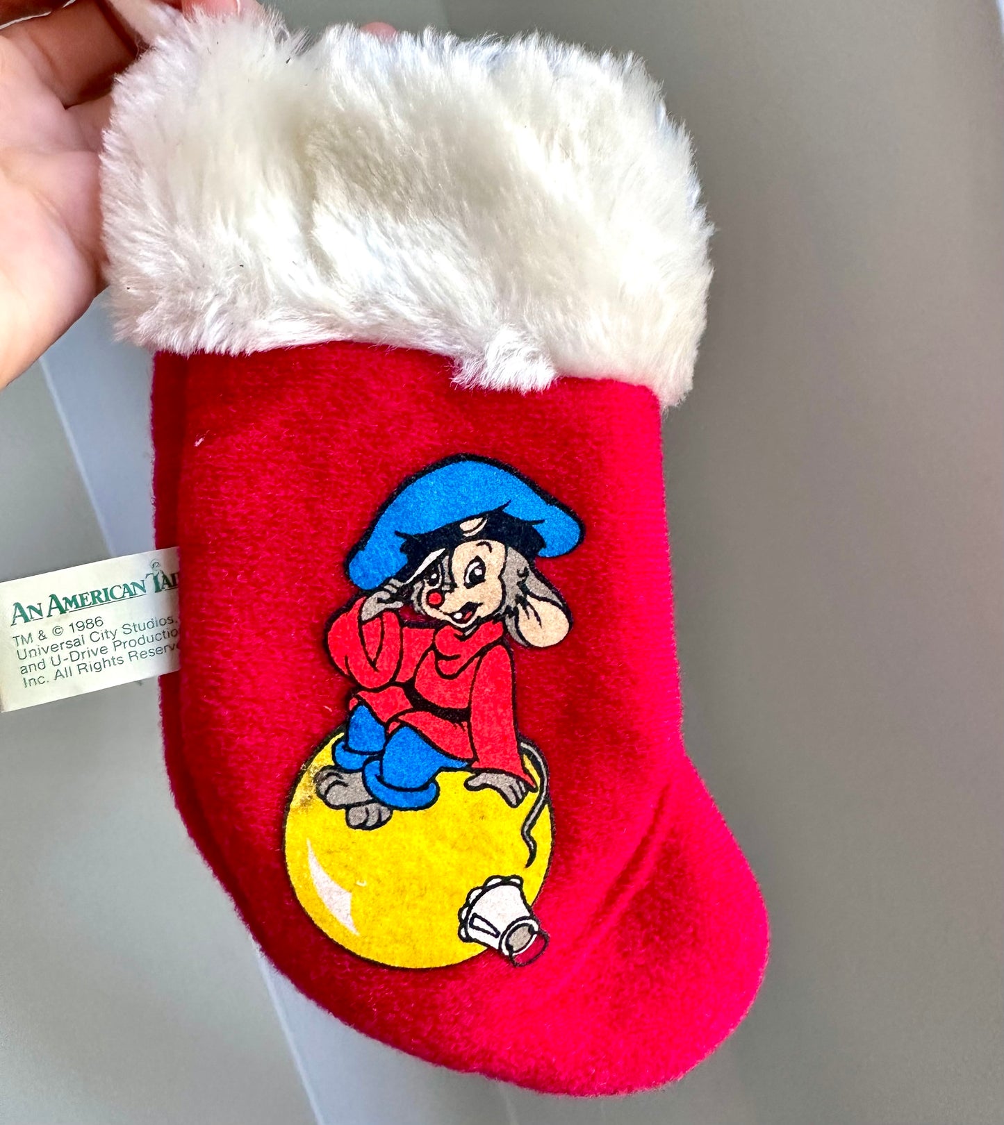 1986 Fievel An American Tail Mini Stocking