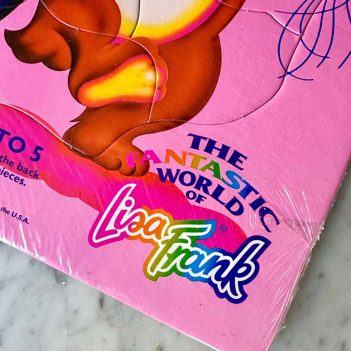 Vintage Lisa Frank Board Puzzle