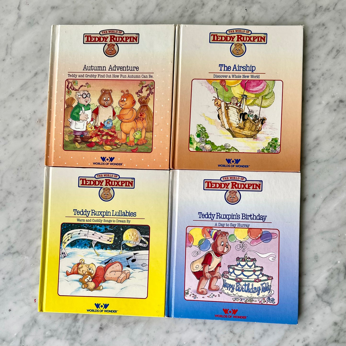 1985 The World Of Teddy Ruxpin Books Set of 4