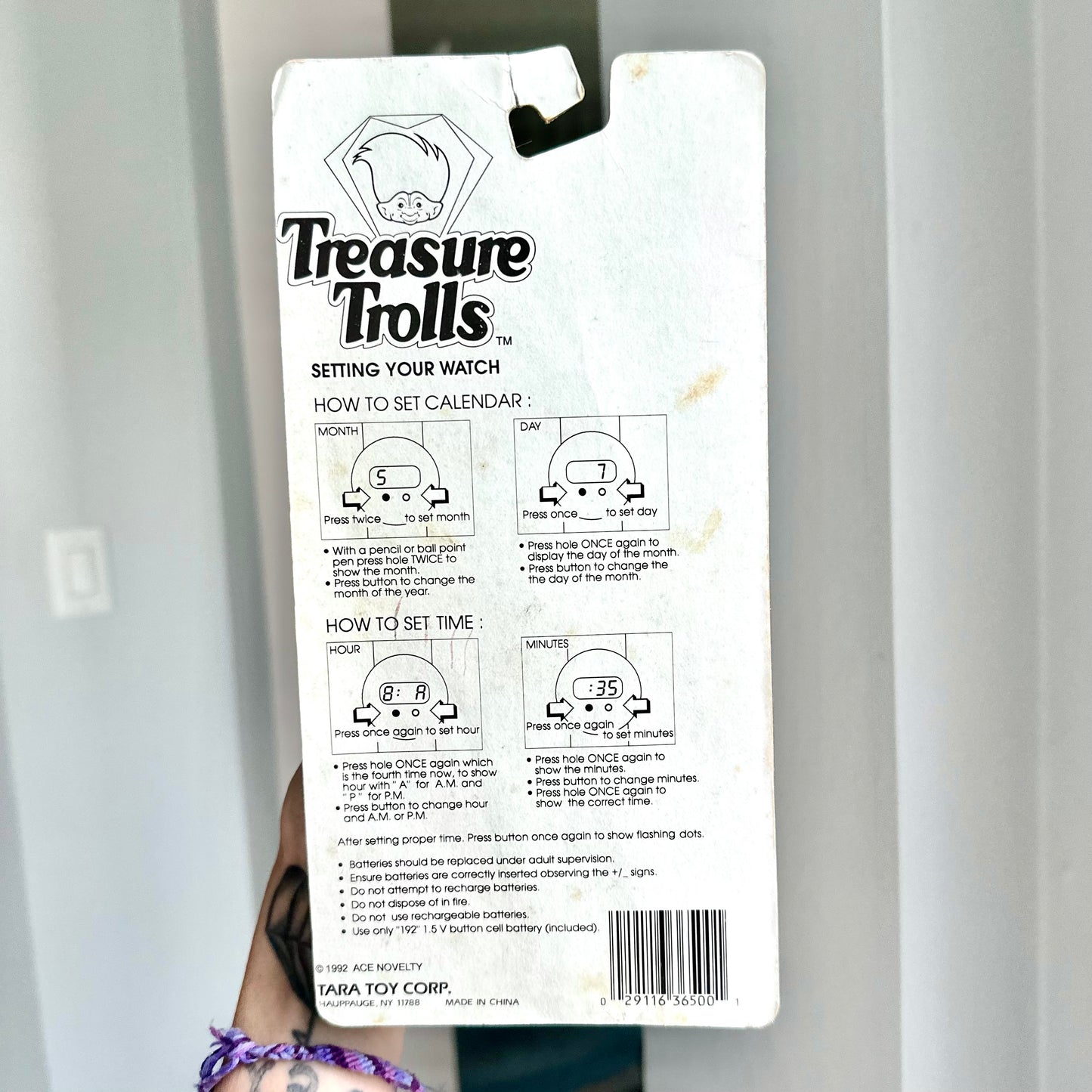 1992 Treasure Trolls Watch