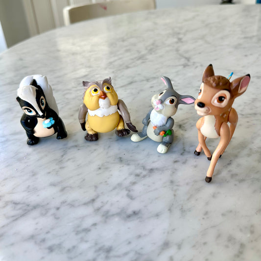 1988 McDonald’s Bambi Figures Set of 4