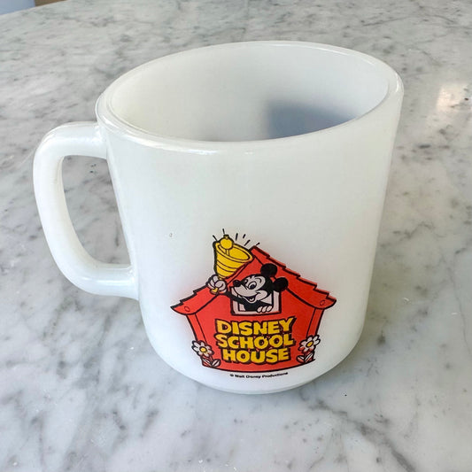 1981 Mickey Mouse Milk Glass